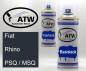 Preview: Fiat, Rhino, PSQ / MSQ: 400ml Sprühdose + 400ml Klarlack - Set, von ATW Autoteile West.